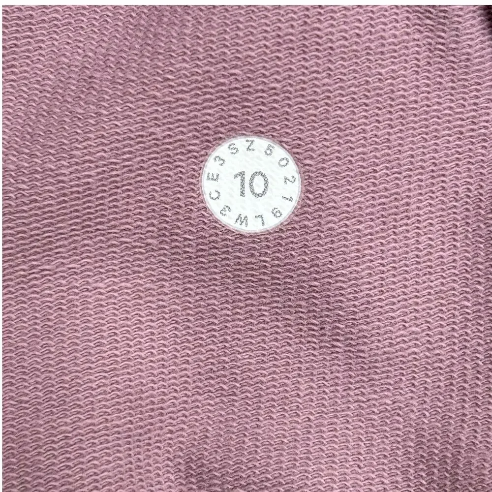 Lululemon Ready to Roll Hoodie Size 10 Washed Vintage Mauve Full Zip